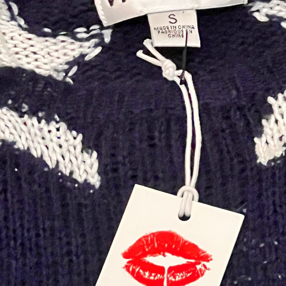 Wildfox Couture White Label Lennon Seeing Stars - in Vintage Dark Navy size sm - Picture 6 of 11
